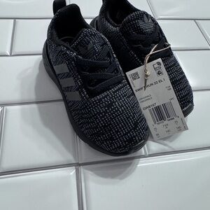 Adidas Kids Black and Gray Sneakers